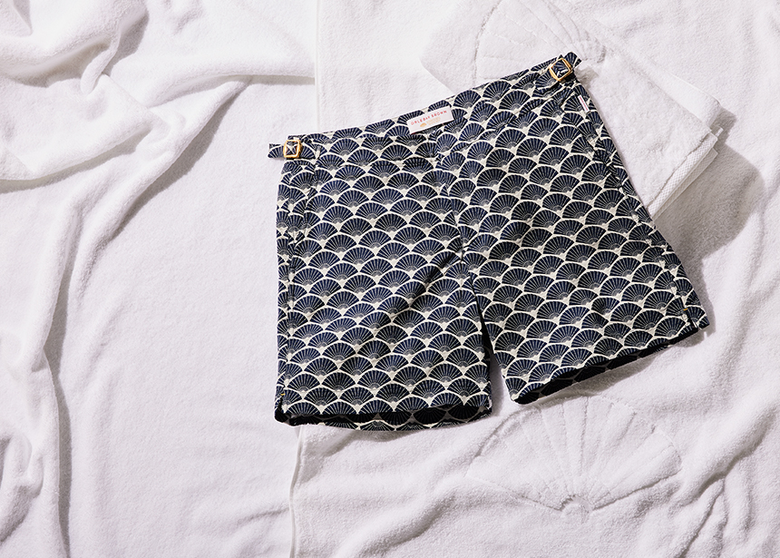 Badehose mit Fächermotiv von Orlebar Brown